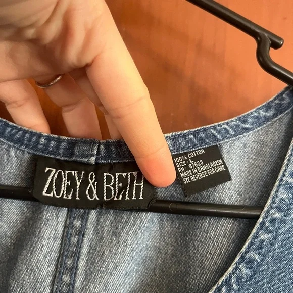 Denim Sleeveless Dress - Picture 3 of 8